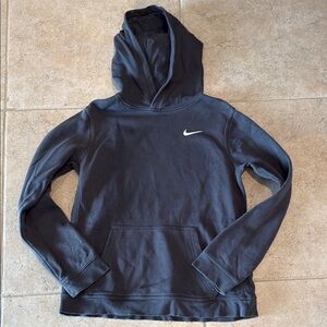 Boys Nike black Hoodie with White Logo